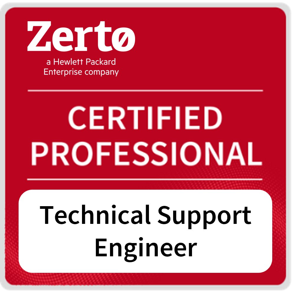 Zerto Certified Professional